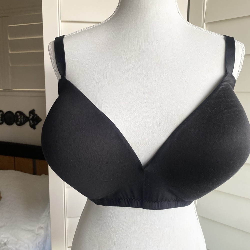 Old Navy O.N.L.Y. Full Coverage Wireless Smooth Lightly Padded Bra 42DD Black